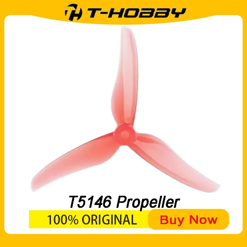 T-HOBBY T5146 FPV Racing Propellers 5.1 Inch 3-Blade Props Polycarbonate Ultralight POPO Compatible for Freestyle Racing Drone
