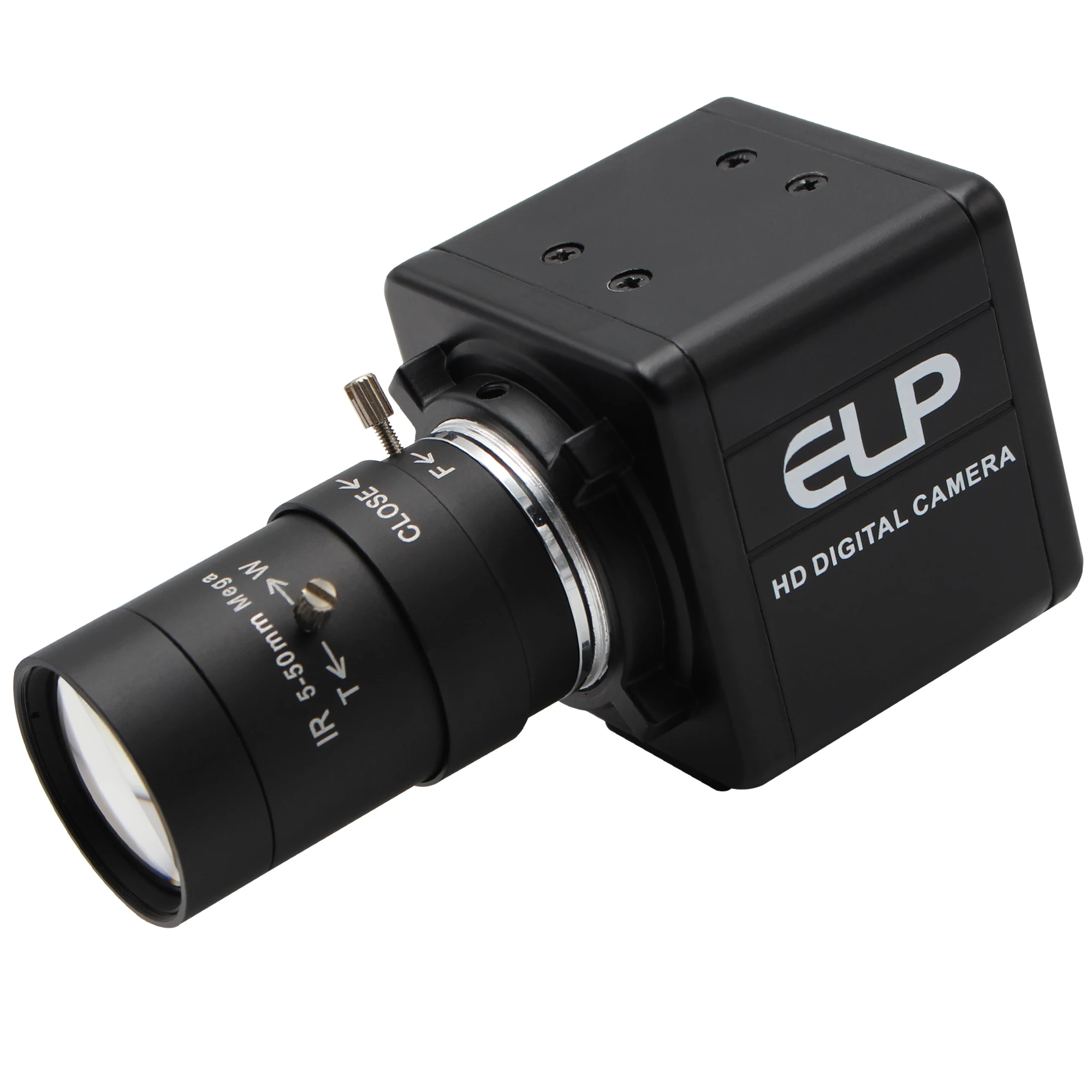 

ELP 8MP IMX179 USB Camera Optical Zoom 2.8-12mm Varifocal Manual Focus Lens Industrial UHD PC Webcam Camera USB2.0 Driverless