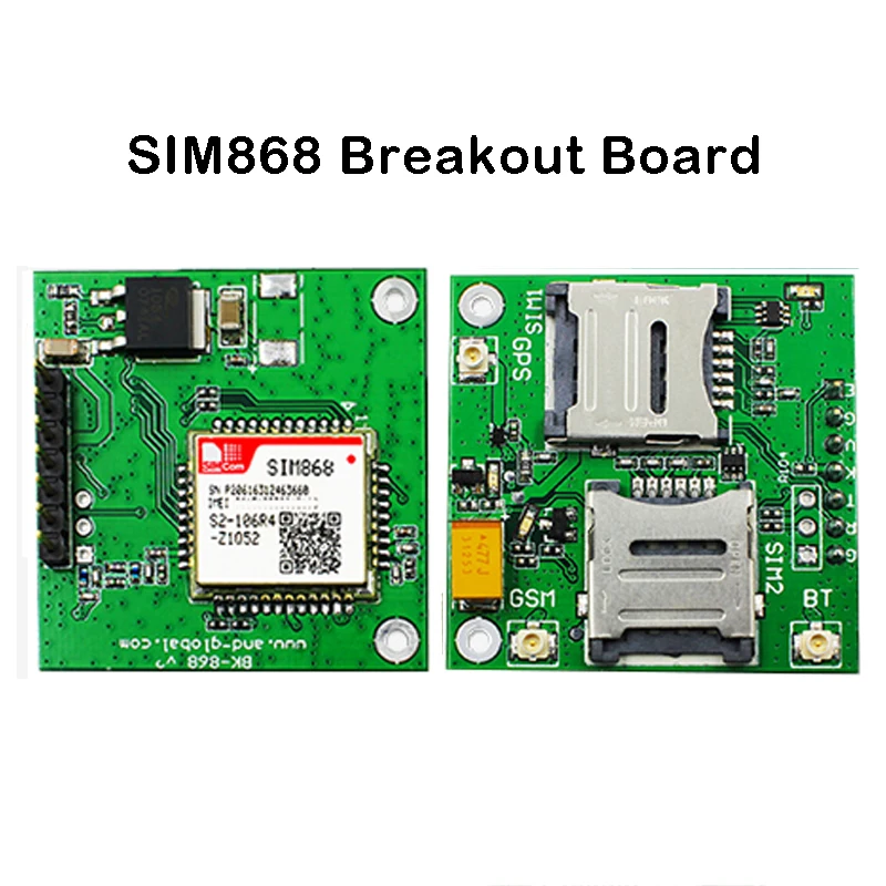 SIMCOM SIM868 breakout board Quad-Band GPRS GNSS Bluetooth Module Low Power Consumptioncombines GNSS GPS GLONASS BDS satellite