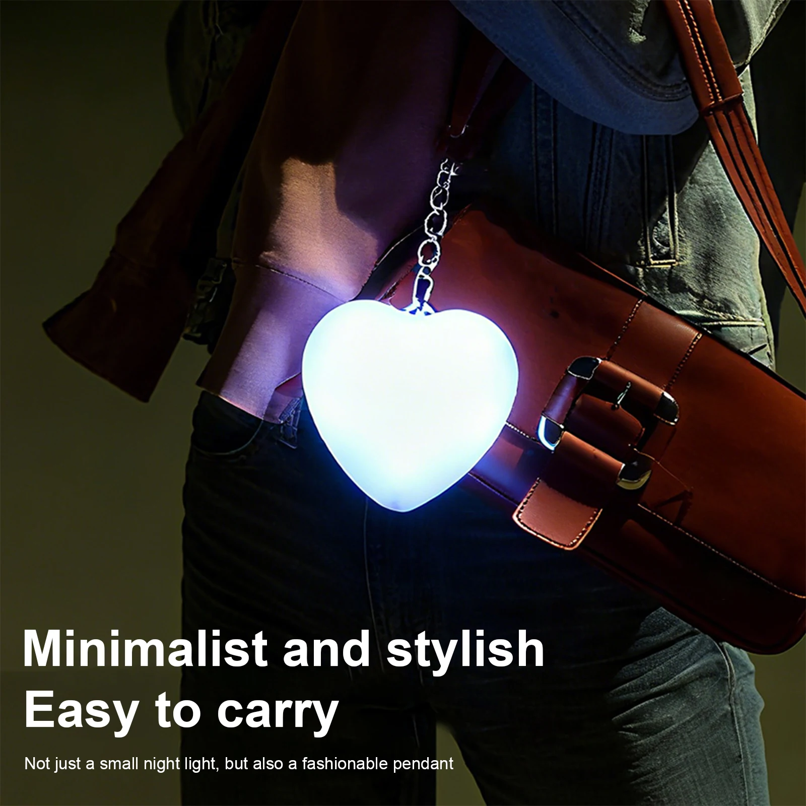 

Светильник для сумочки в форме сердца, сенсорный, ночник, светодиодный, с автоматическим датчиком, лучший подарок для женщин, девушек, мам