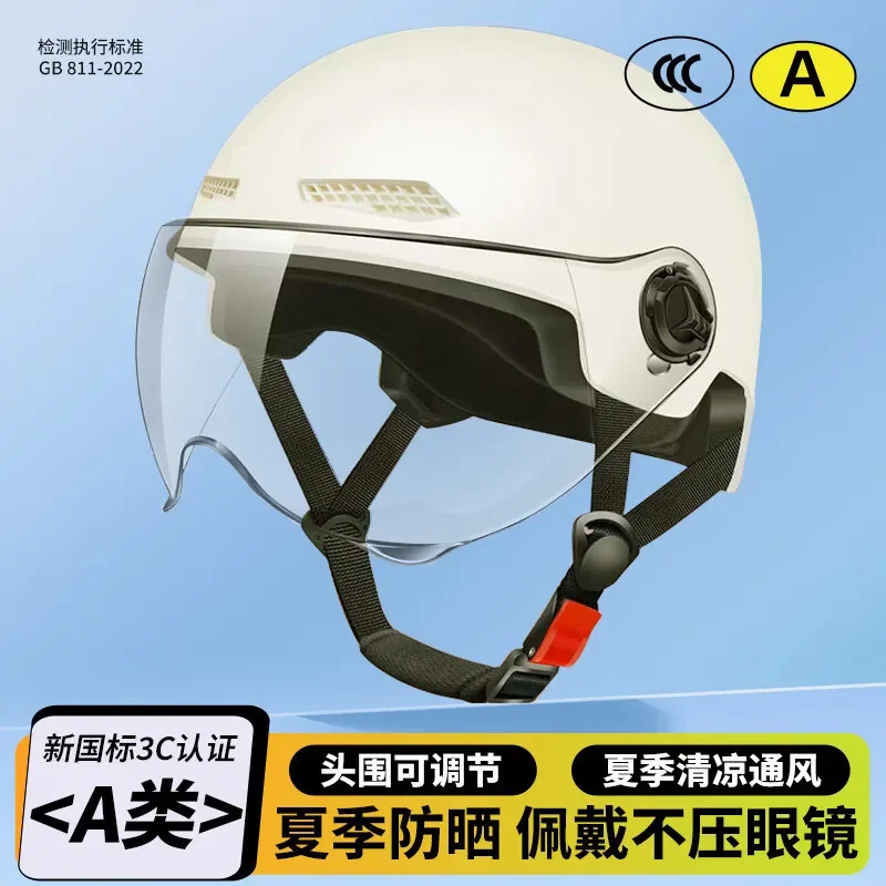 Electric Vehicle Helmet for Men and Women Summer Sun Protection Lightweight Half Helmet for ElectricVehiclesCascos Para Moto헬멧반모