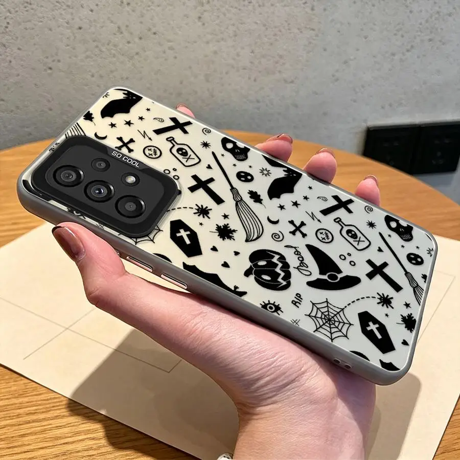 Halloween Pumpkin Phone Cover Case for Samsung Galaxy A56 A23 A26 A50 A17 A54 A34 A37 A51 A04 A31 A07 A71 A14 A15 A16 A12 A72