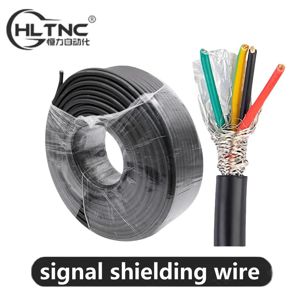 

RVVP 100M High Flexible Shielded Cable 4 Core 0.5 0.75mm For Stepper Motor Spindle Connecting Line Signal Wire With Pure Copper