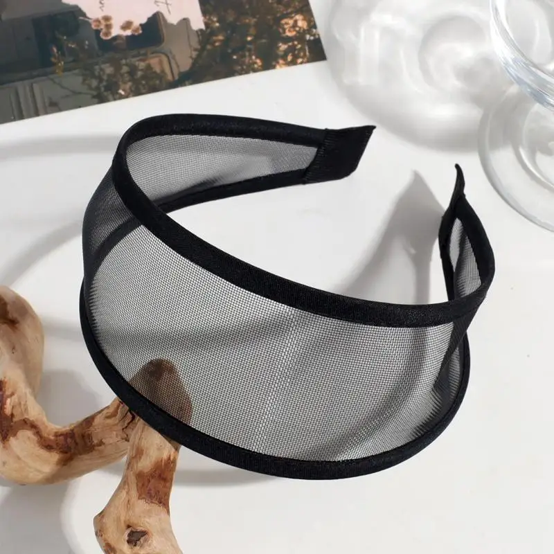 { # Atmungsaktive Mesh-Stirnbänder mit weichem, rutschfestem Design, perfekt für den täglichen Gebrauch, Make-up, Hautpflege, Yoga, Workout