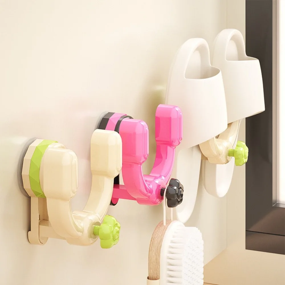 

Wall-mounted Suction Cup Slipper Rack Non Perforated Strong Bearing Capacity Shoe Drying Organizer Waterproof Reusable