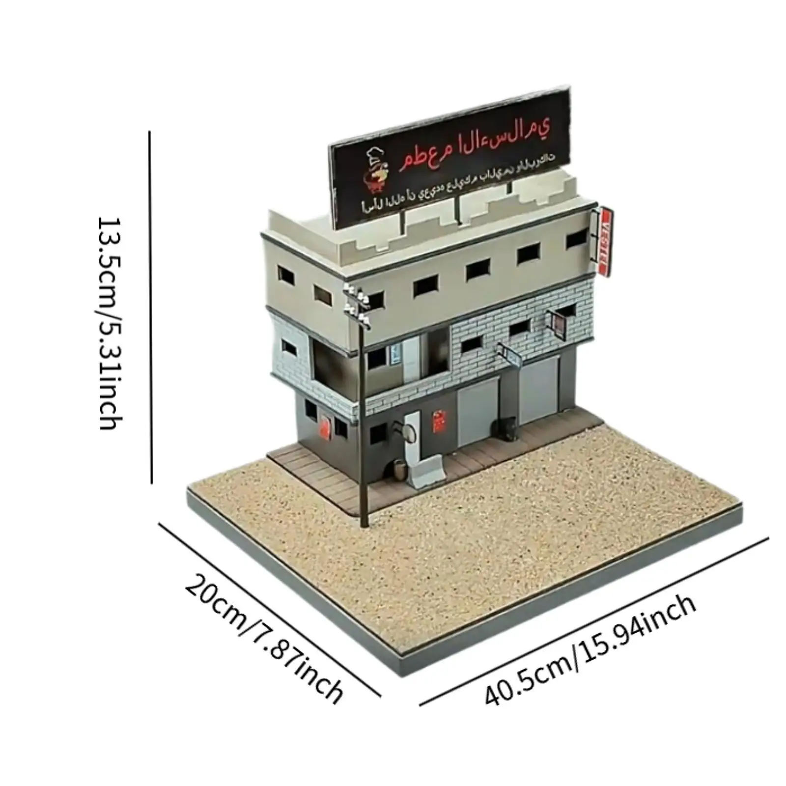 Diy 1/64 casa modelo criativo kits de construção presentes natal cena acessório desmontar para mesa areia diorama layout cena