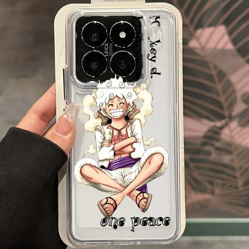 

One Piece Sun God Nika Cool Phone Case For Xiaomi 17 15 14 13 12 12S 12X 12T 11 11T Pro max Lite ultra TPU Transparent