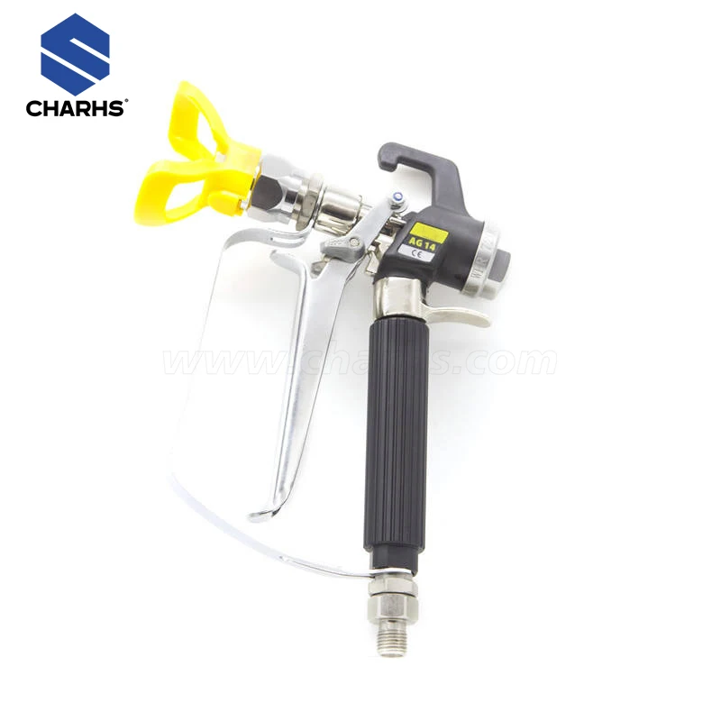 Charhs-alta Pressão Giratória Pistola Pintura Airless Airless Máquina de Pulverização Ag14 Guarda Dica Asg14