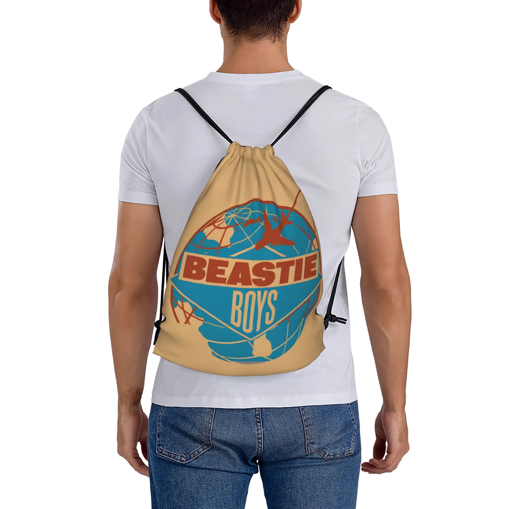 Beastie Boys 17  Drawstring Bags Gym Unisex Storage Organize Bundle Pocket Rope Bag