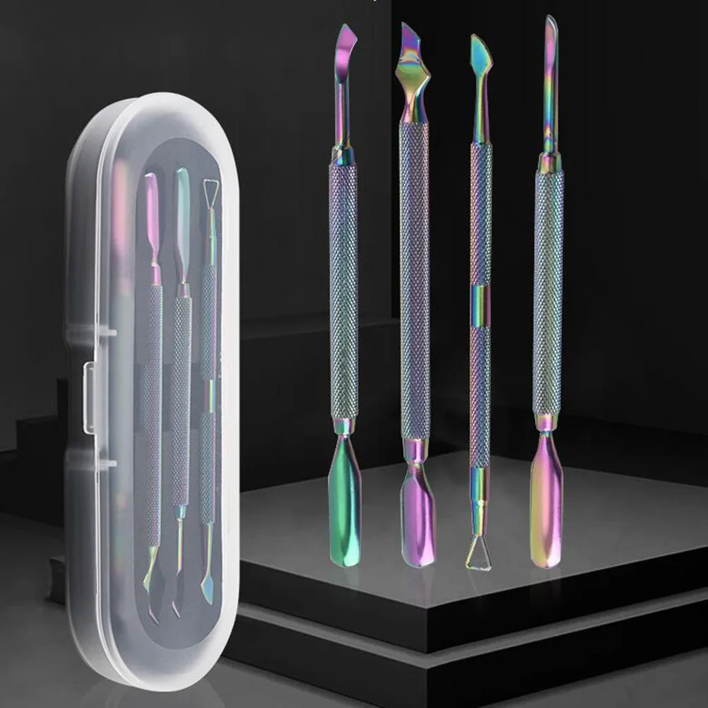 4Pcs 안전한 소재 네일 아트 용품 사용하기 쉬운 실용적인 디자인 매니큐어 도구 매일 편리함을 위한 매니큐어 도구