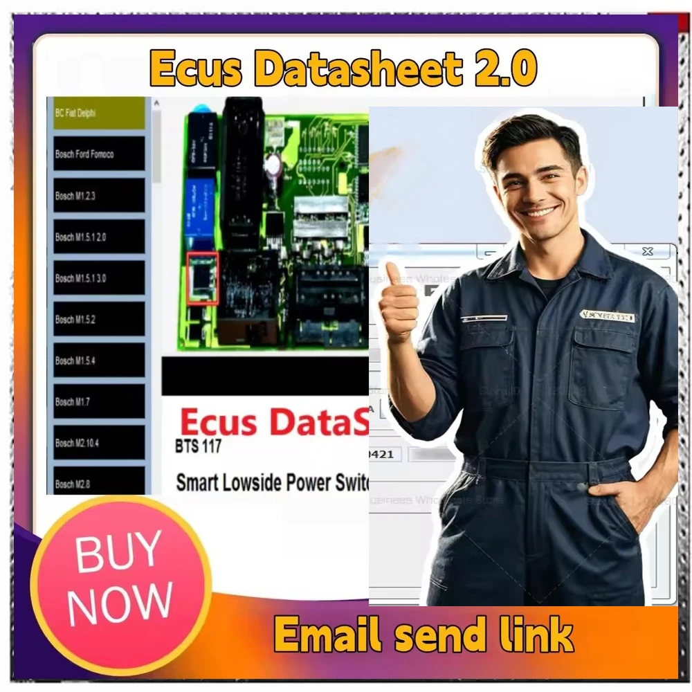 

Software de reparación de ECU, hoja de datos de ECU 2,0, No limitado, diagramas de PCB con componentes electrónicos de Ecus de c