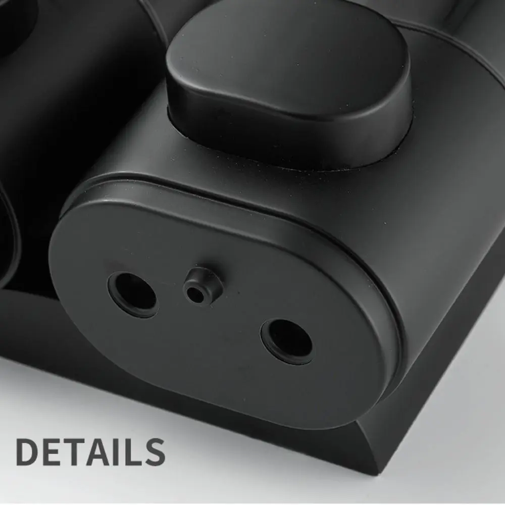 Durable ABS Plastic Manual Soap Dispenser White Black Wall-mounted Shampoo Gel Dispenser Liquid Soap Container Bathroom