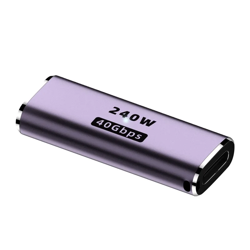 240W 5A Type-C OTG Adapter Charging Converter USB4.0 40Gbps Data Connector Support 8K 60Hz USB C  OTG Male to Female Adapter