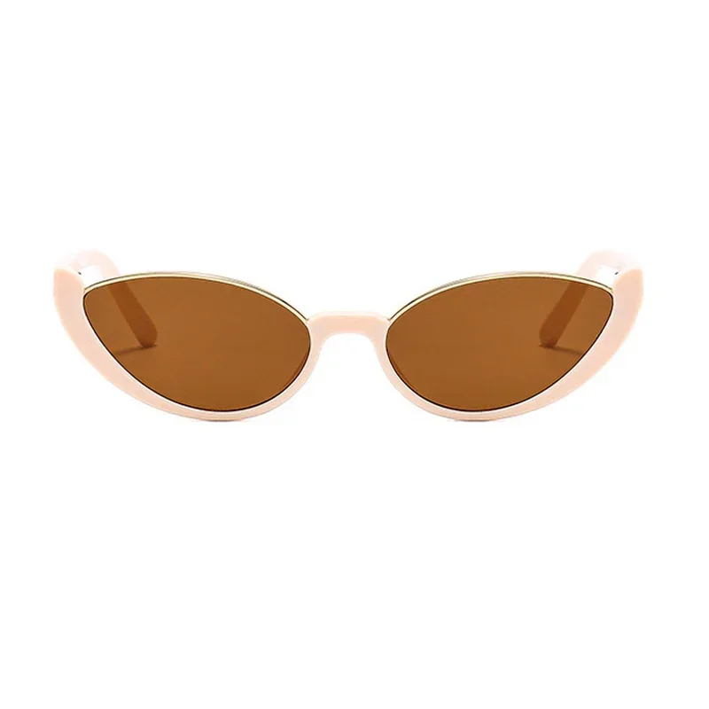 New Retro Half Frame Cat Eye Sunglasses Women Vintage Cateye Sun Glasses Female Gradient Shades UV400 Eyewear Ladies