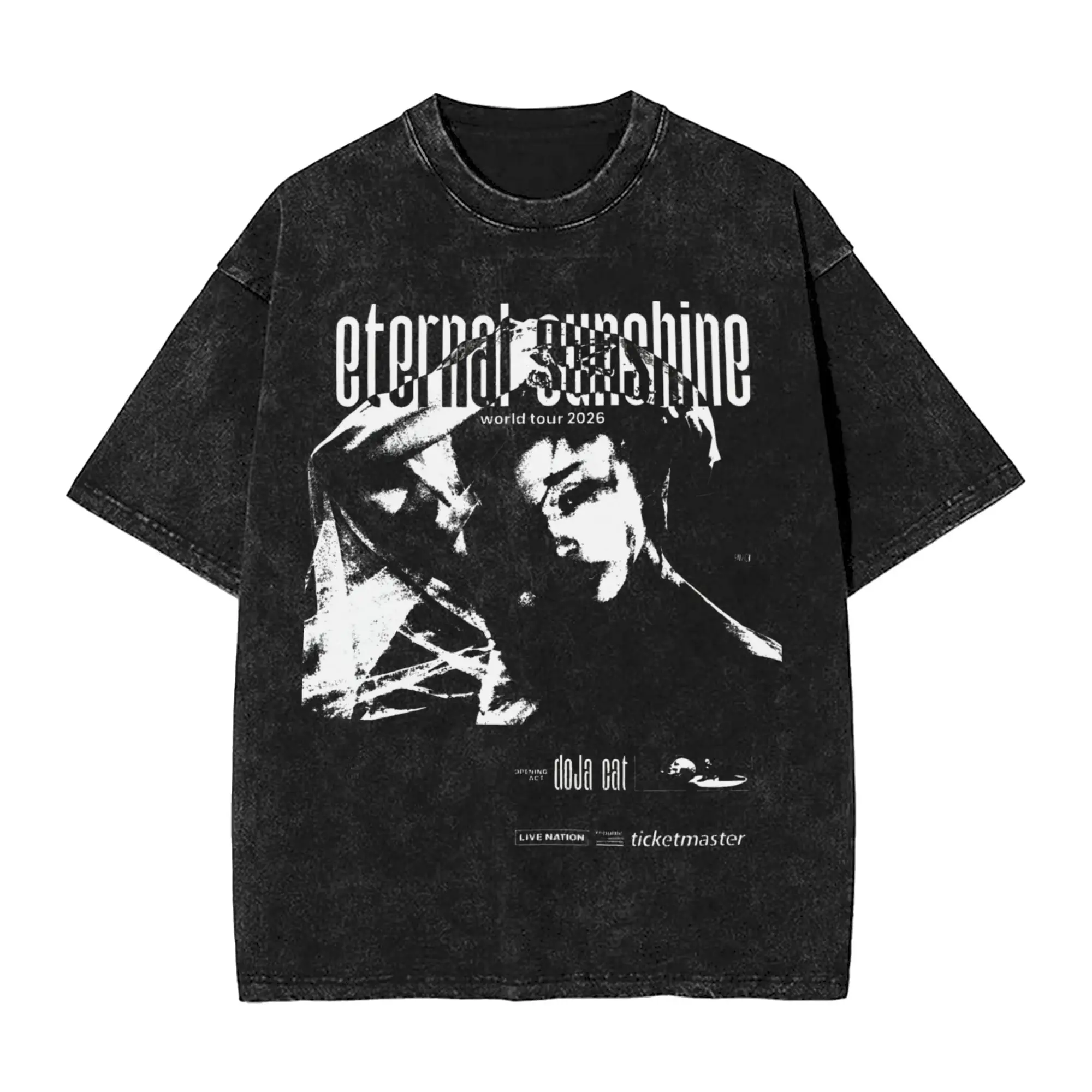 Summer The Eternal Sunshine Tour arianas grandes Washed T Shirts Merch Oversize T-Shirt  for Men Women Tees