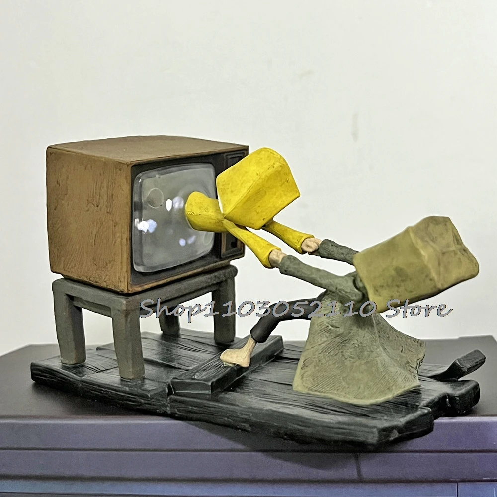 Figuras de Little Nightmares Six Nome, figura de acción de Anime Little Nightmares II Mono, estatua decorativa de PVC, modelo de juguete, regalos