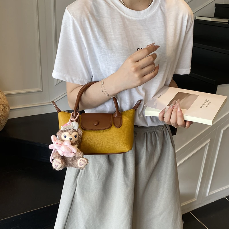 

High-End Minimalist Unique Vintage Leather Crossbody Bag With Stylish Letter Logo For Fashionable Women's Casual Leisure