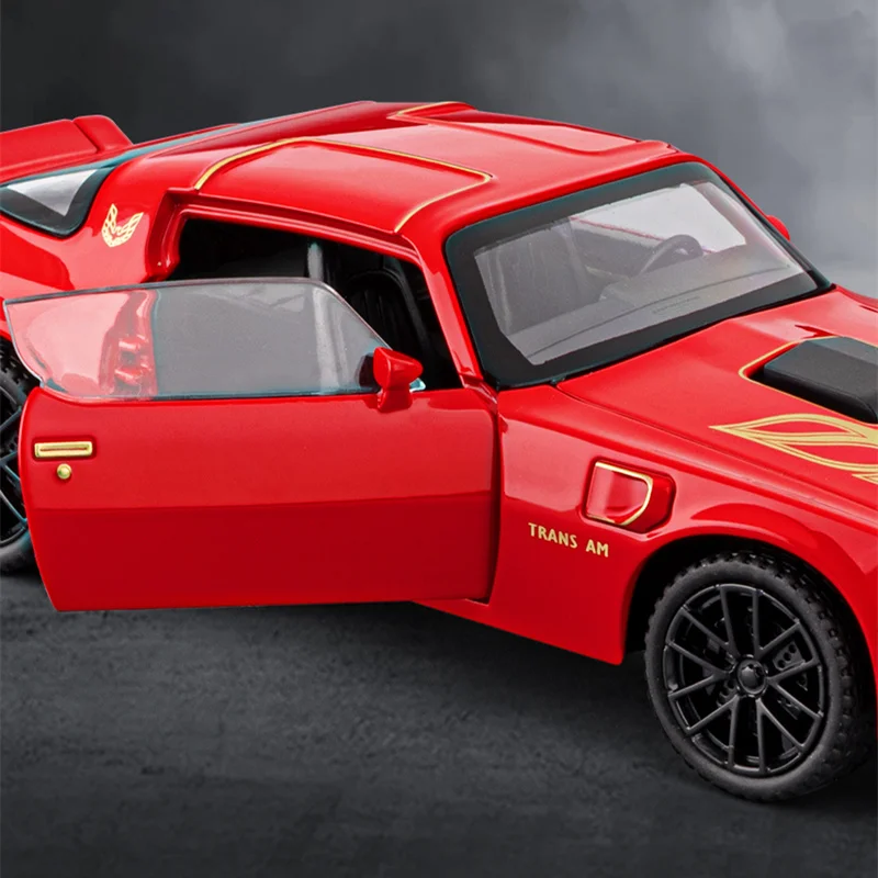 1:32 فايربيرد سبيكة العضلات سيارة رياضية نموذج دييكاست المعادن سباق السيارات نموذج محاكاة عالية الصوت والضوء لعبة أطفال هدية