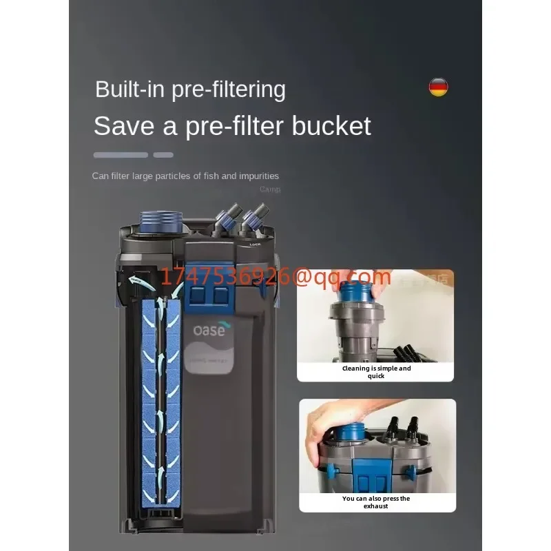 Filter bucket External water purification circulation Three-in-one mechanism Oxygen system Silent large fish tank filter