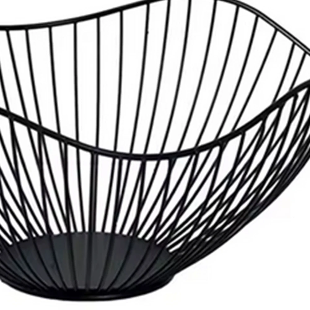 

【Home-Accessories】Iron Fruit Basket Fruit Container Bowl Home Drain Display Basket Table Bread Snacks Tray Storage Snacks
