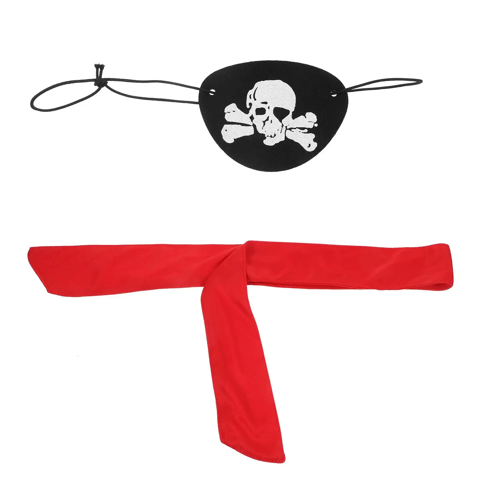 

Pirate Turban Outfits Accessories Adult Women Party Decorations Bandana Cosplay Props Red Headband Cloth Blindfold Man Costume
