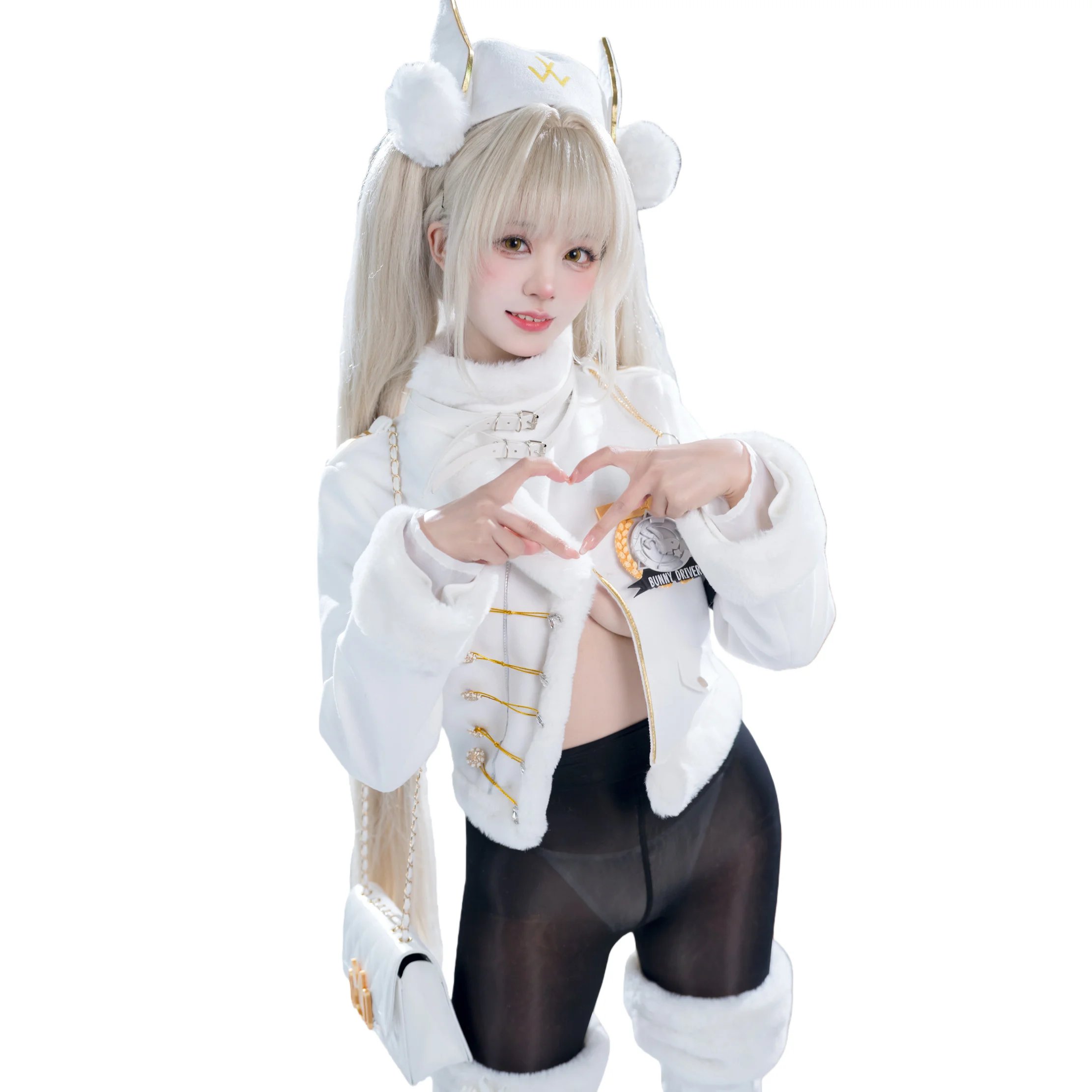 

NIKKE Blanc Cosplay Costume Fortune Express Skin Uniform For Comic Con Halloween White Bunny Christmas Role Play Outfit