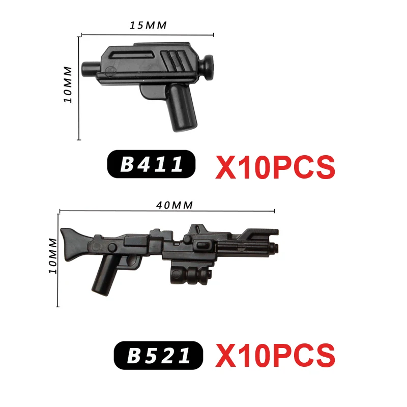 Militärische Kriege Galaxy Waffen Bausteine Film Action Soldat Figuren Teile Pistole Axt Tasche Zubehör Kit MOC Mini Ziegel Spielzeug