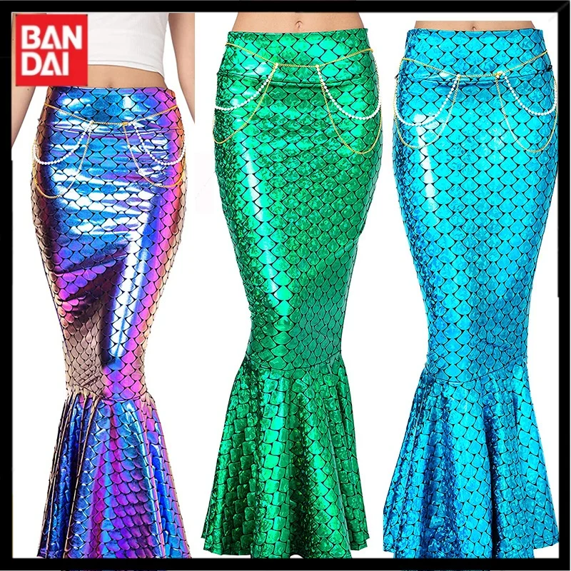 Anime Mermaid Peripheral Collection Cute High Waist Bodycon Fishtail Halloween Beautiful Exquisite Cosplay Masquerade Costume