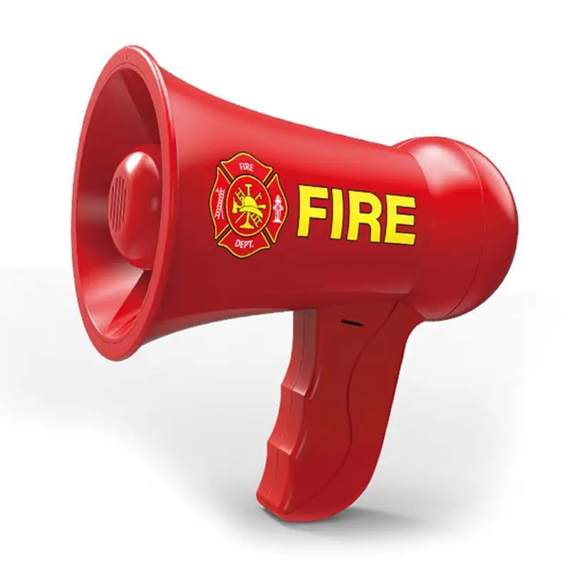 

Fireman Megaphone Toy Voice Changing Toy for Kids Pretend Props Birthday Gift