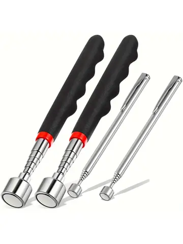 Handheld Telescoping Magnetic Grabber – Extendable Pickup Pen Tool, Portable Magnet for Hard-to-Reach Spots