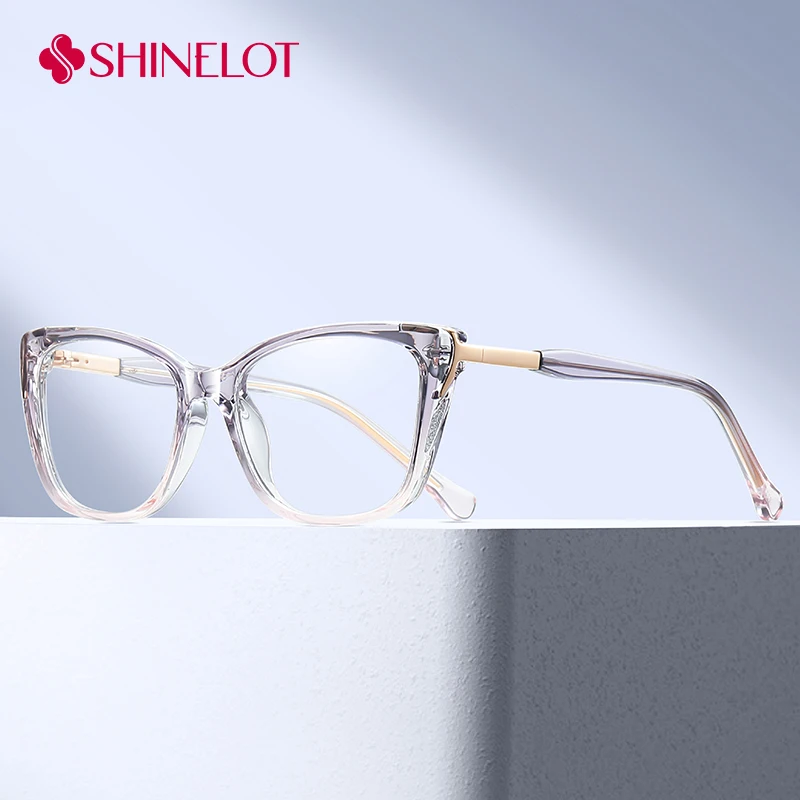 

82234 TR90 Retro Optical Eye Protection Glasses Medical Cat Eye Eyeglasses Frame Female Trendy Spectacles Party Eyewear