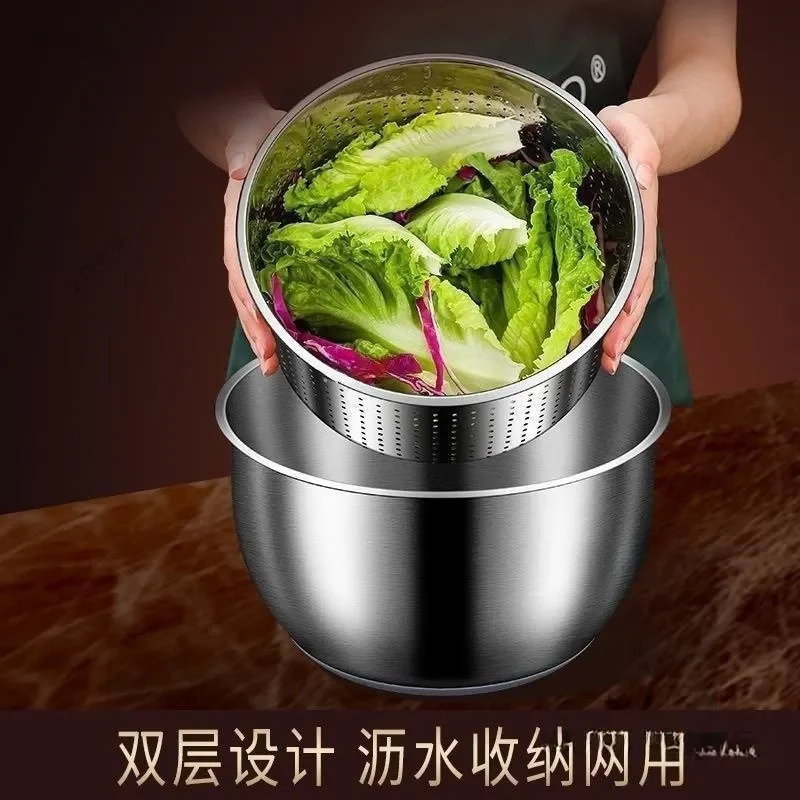 Vegetable dehydrator Stainless steel manual salad fruit and vegetable dryer Household fruit and vegetable dehydrator