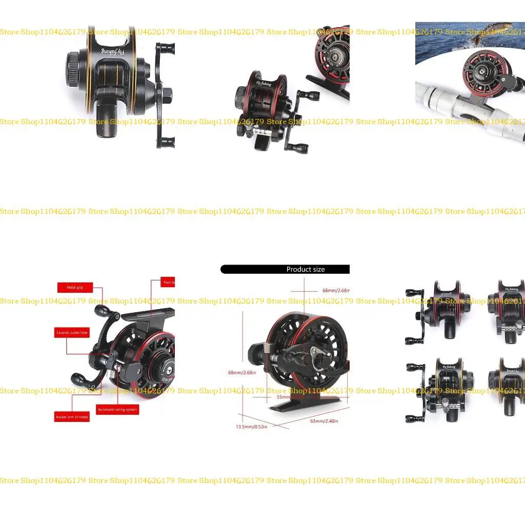 

A1A2 Light Weight Fly Fishing Reels Sound Hand Reels Metal Fishing Hand Wheel Driving Cart Reels Wheel Fishing Accessories