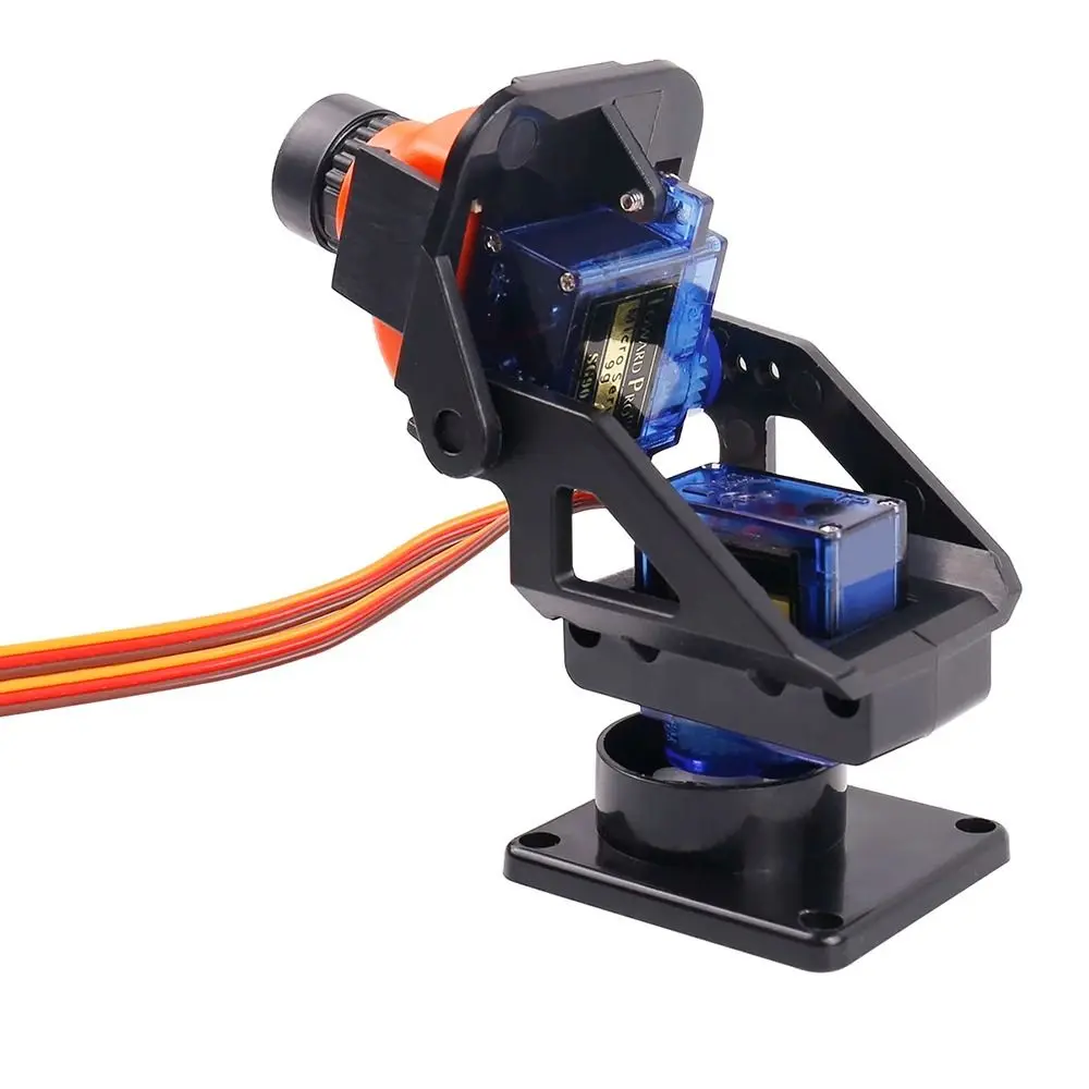 1Sets Rc Plane Parts Steering Gear Pan Tilt Ultrasonic Aerial Model SG90 MG90s 9g Two Axis PTZ Camera Mount PTZ with 2 Servo