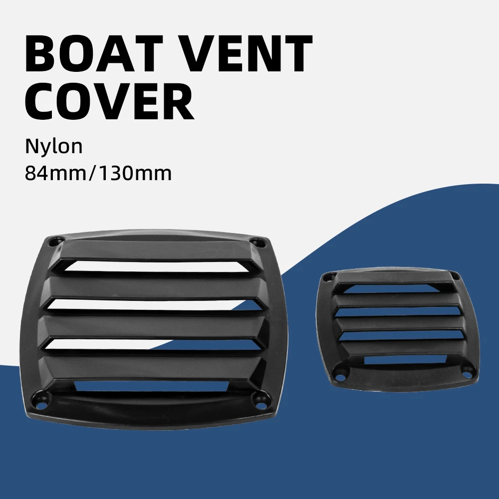 Nylon Square Marine Boat Louvered Air Vent Grille Cover for Yacht Ship Ventilation Hardware Accessories