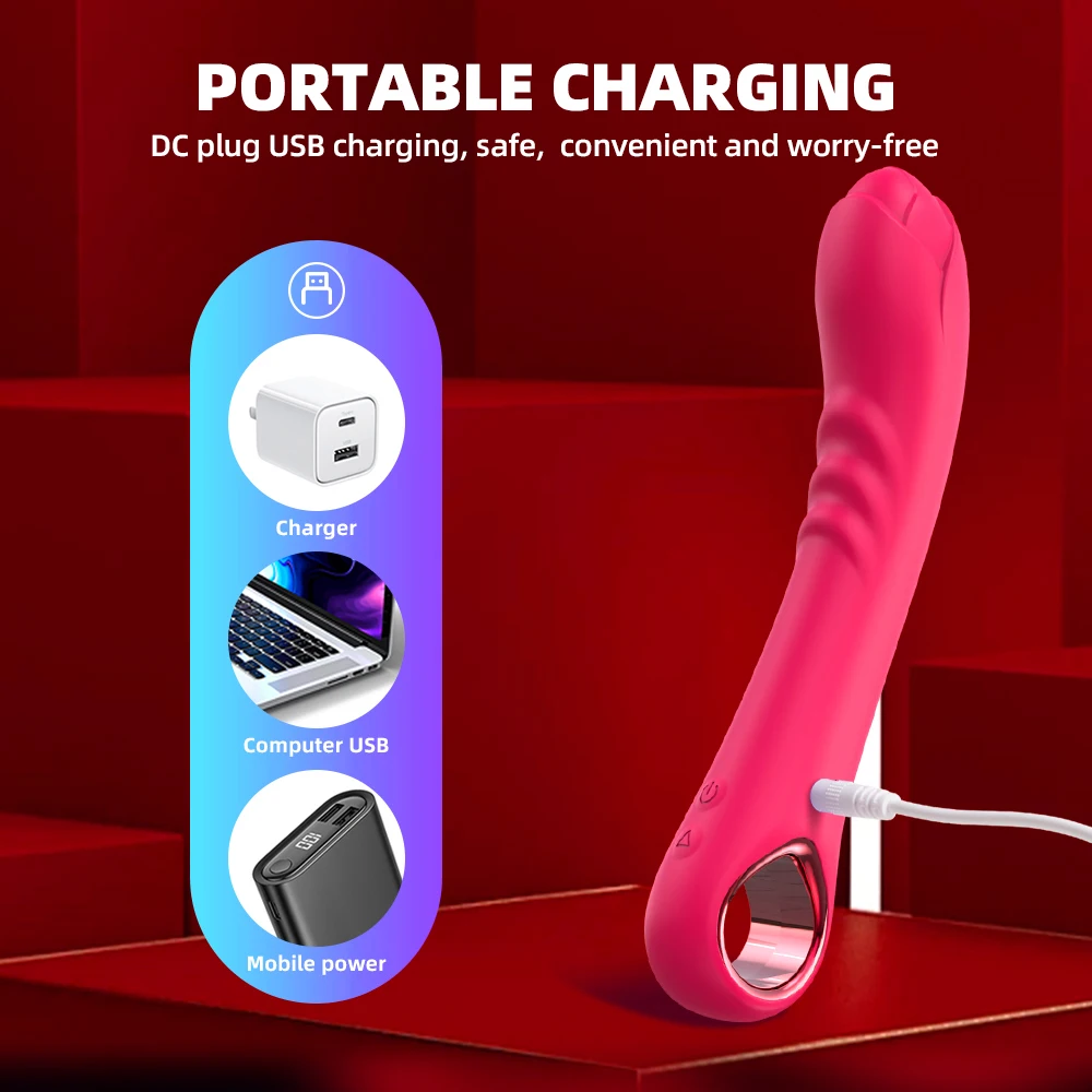 10 Frequency Vibrating Rose Vibrator Dildo Massager Wand Clitoris Stimulator Penis Adult Women Vagina Massage Female Sex Toy view 4