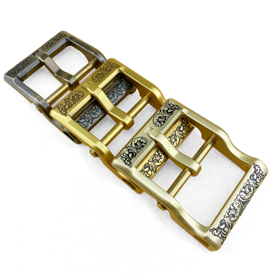 41mm Reinem Kupfer Solide Messing Gürtel Schnalle Abnehmbare Retro Pin Schnallen DIY Leder Handwerk Gürtel Zubehör für gürtel 38-39mm