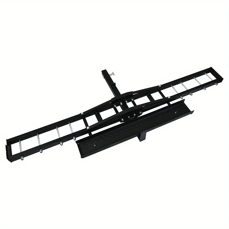 75" Motorcycle Dirt Bike Hitch Carrier Hauler Loading Ramp Holds 500 Lbs Mount Hauler Ramp Heavy Duty Bike Hitch Carrier Hauler