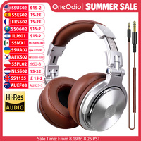 Oneodio Wired Headphones Professional Studio DJ Headphone With Microphone Over Ear Hi-Res Headset Monitoring For Music Phone