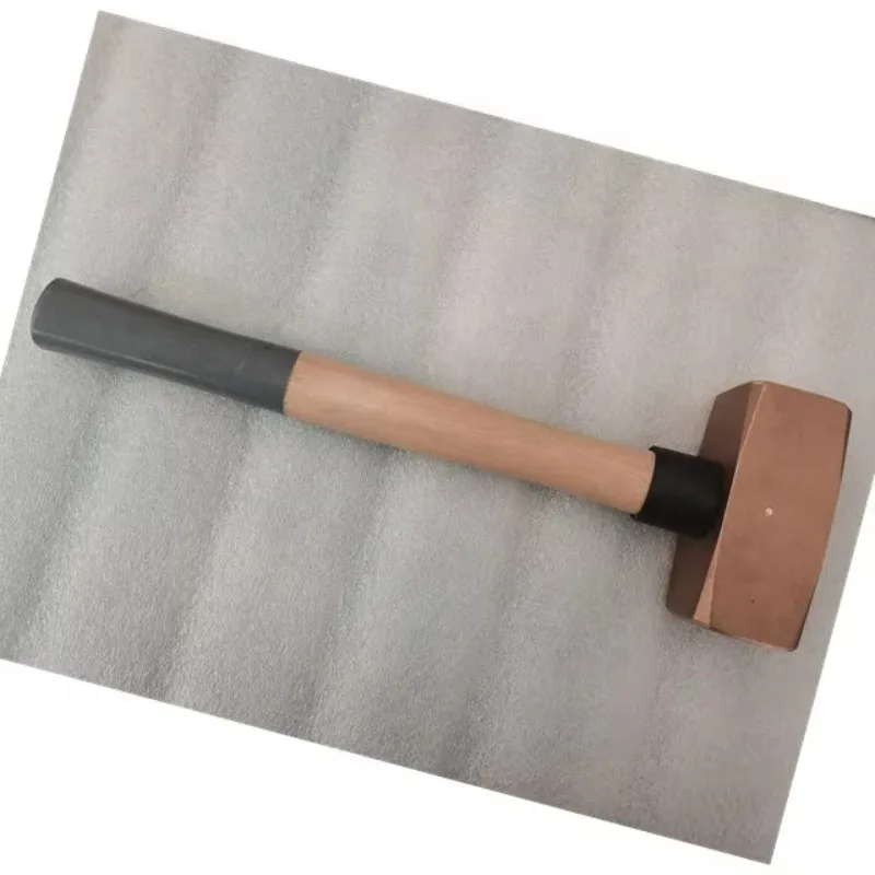 

Non Sparking Tools Aluminum Bronze 1kg Sledge Hammer German Type With Hickory Wood Handle Suitable for various fields