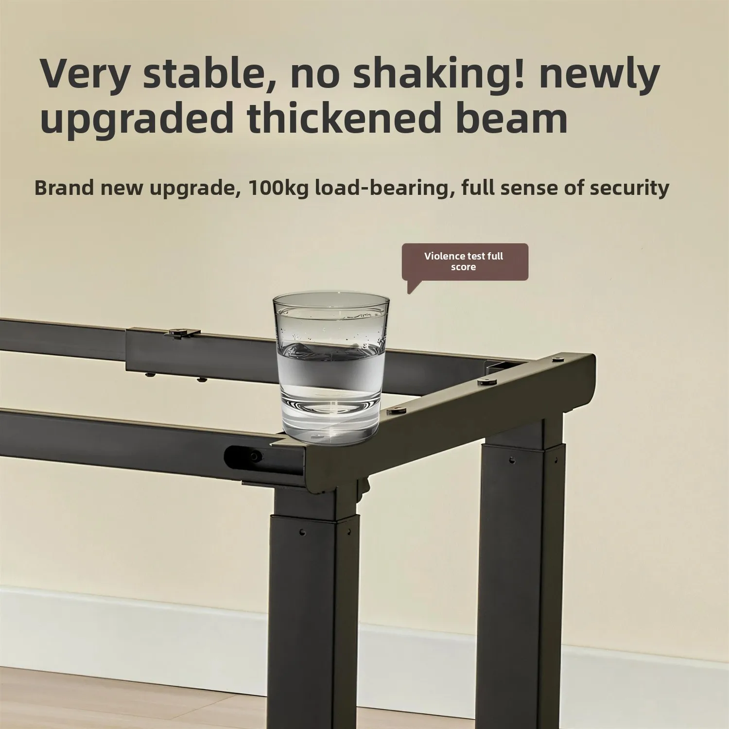 Custom Electric Desk Legs 4-Leg Standing Desk Frame Heavy Duty Stable Lift Base for Home Office