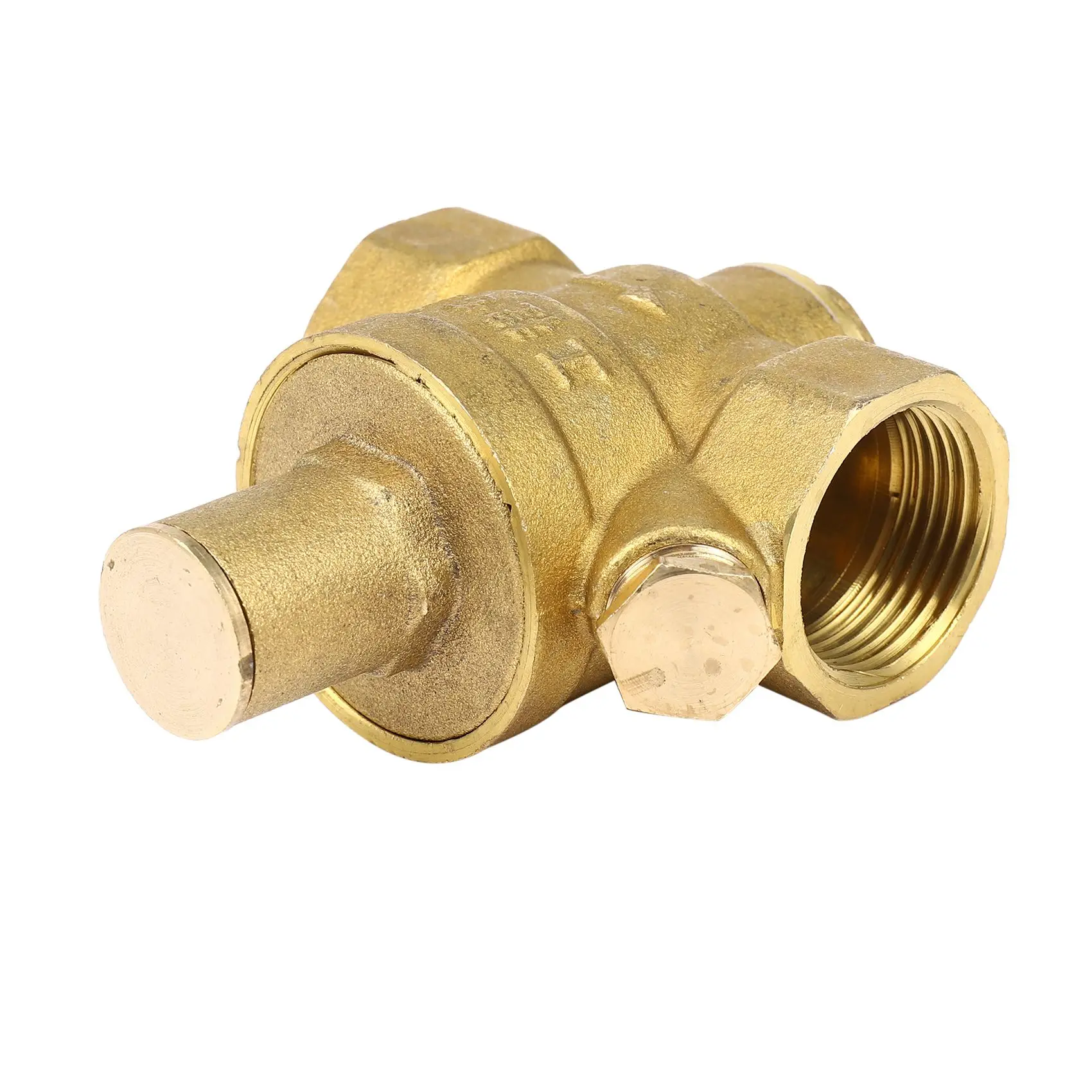 SHGO Dn20 3/4 Inch Adjustable Water Pressure Reducing Regulator Valve 1.6Mpa, Brass Water Pressure Reducing Valve for Water