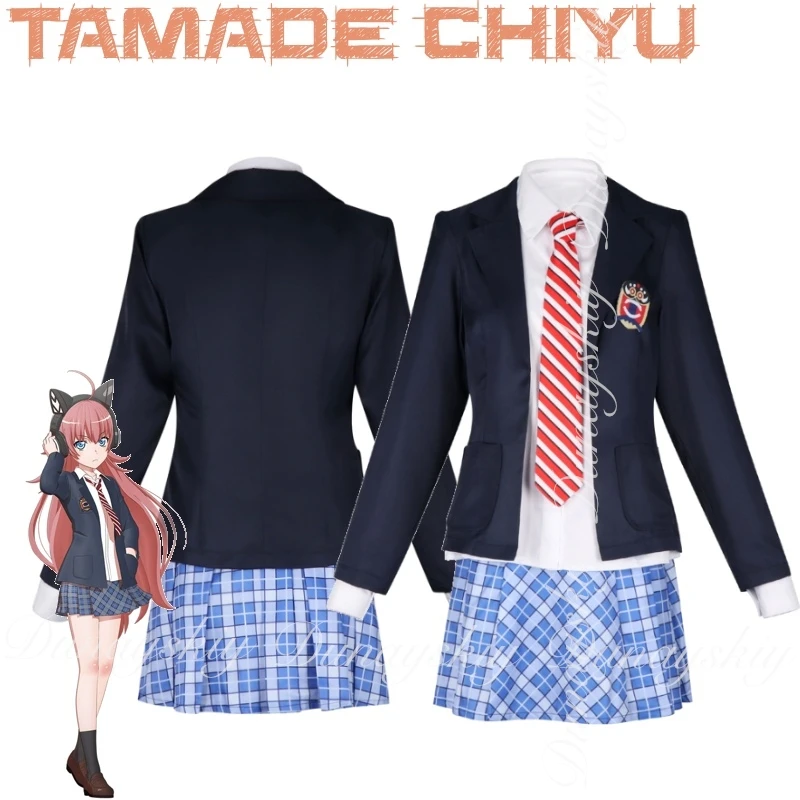 حلم بانج! أزياء أنيمي تامايد تشيو التأثيرية أ SUILEN A DJ مع شعر مستعار أحمر طويل مع زي تنكري موحد Jk مليء بالمجموعة