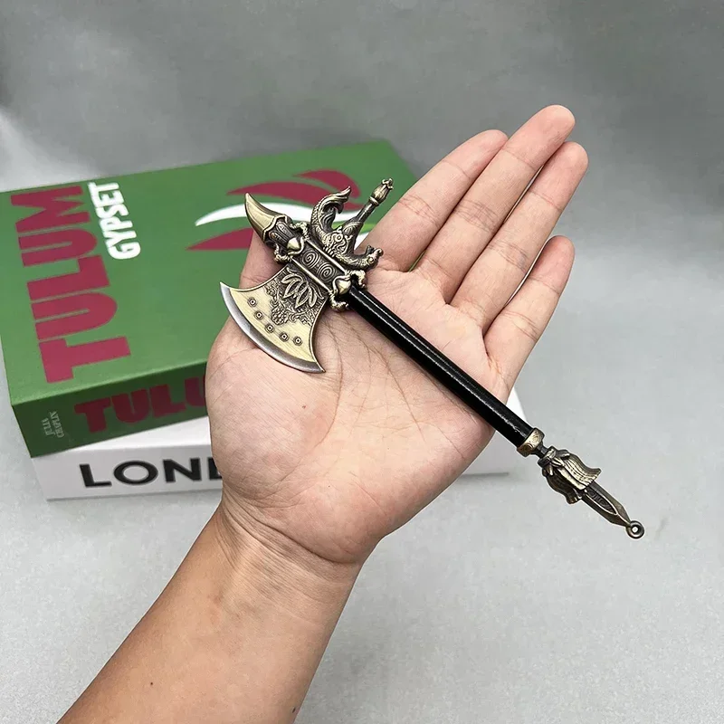 18cm Metal Axe Black Myth: Wukong Game Replica Erlang 1:6 Chinese Style Weapon Model Collectible Desktop Decoration Toy Boy Gift