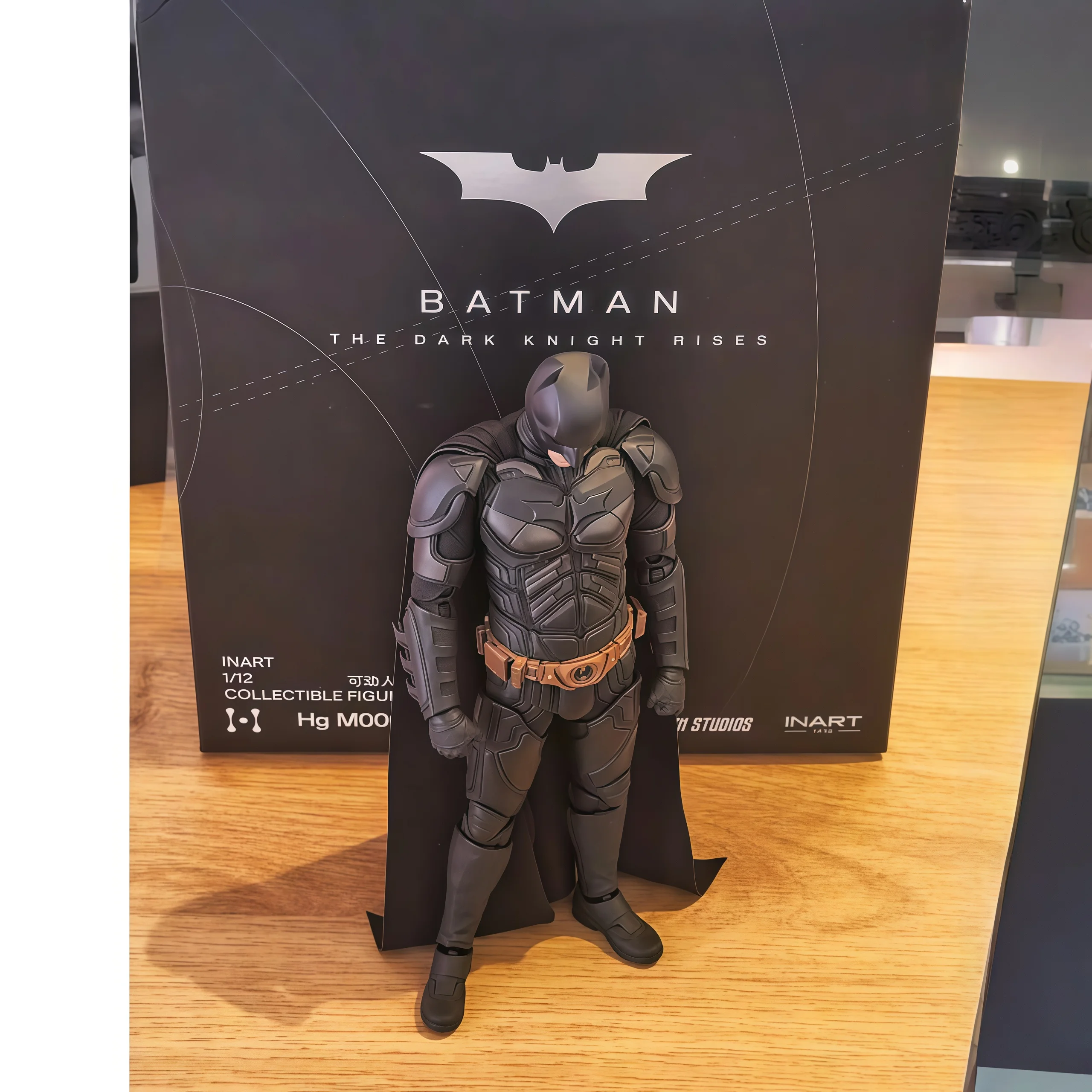 Inart Figura de acción a escala 1/12 - Hombres Soldado Bat Hero Christian Bale From The Dark Knight Rises - Juguete de modelo coleccionable de 6 pulgadas