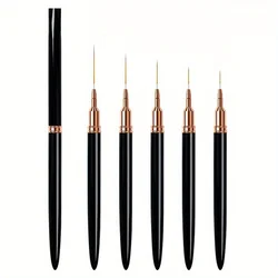 Nail Art Liner Brushes Set Elongated Lines Striping Drawing UV Gel Painting Nail Design Pen Professional Manicure Tool