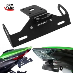 Z1000 License Plate Holder For KAWASAKI Z 1000 Z1000R Motorcycle Accessories Registration Number Frame Bracket With LED Light