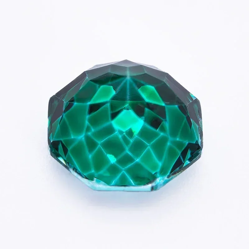 Cubic Zirconia Wholesale Dark Green Color Rose Cut Charms Bead for DIY Jewelry Making Earrings Bracelet Materials No Certificate