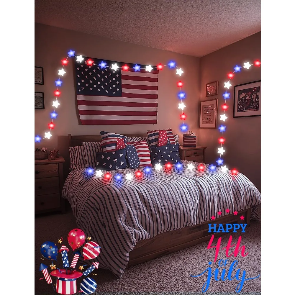 Smart Star Fairy Lights 33Ft 66LED, App & Remote Control, Music Sync, 16M Colors, Waterproof for Bedroom, Party, Christmas view 2