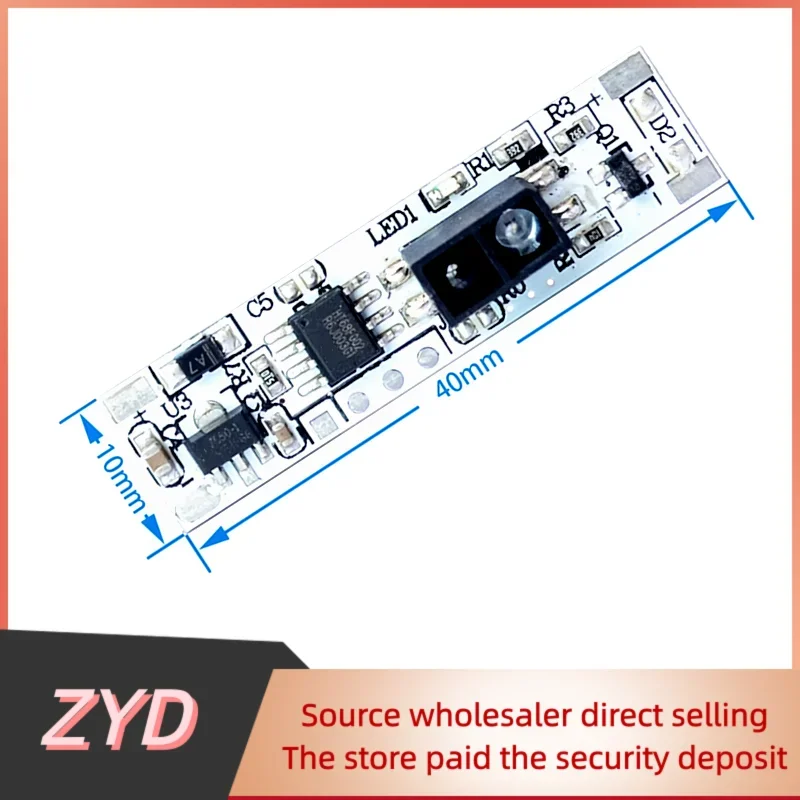 ZYD 1~5PCS Hand sweep induction switch module Cabinet wardrobe LED light Non-touch hand sweep switch module 5V 12V